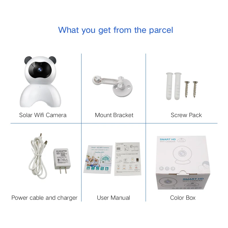 Panda Shape PTZ сетевая камера PD10 HD 1080P Домашняя безопасность Wifi ip детский монитор с