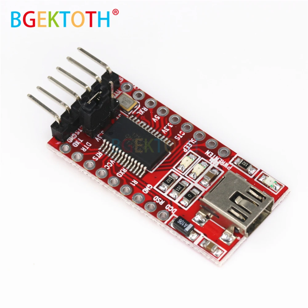 Высокое качество FT232RL FT232 FTDI USB 3 V 5 к TTL Серийный адаптер модуль мини порт|Детали и