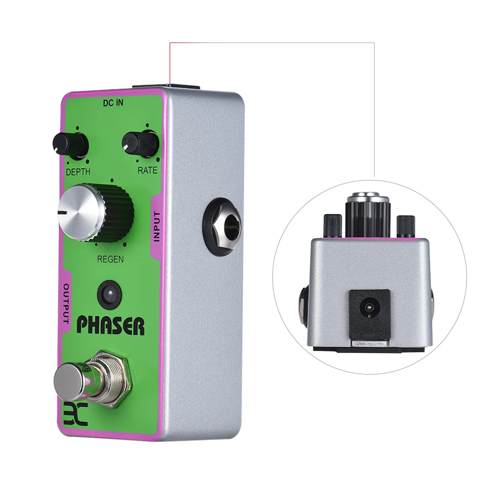 ENO EX TC-42 педаль для электрической гитары Phaser Phase Effect с металлическим корпусом |