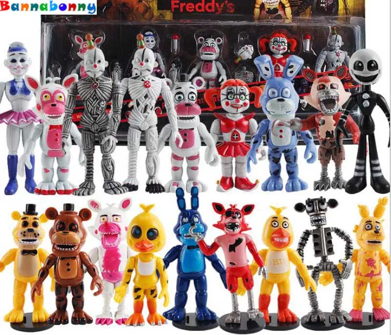 6 шт./компл. 10 см Five Nights At Freddy's FNAF Funtime Foxy Freddy Ballora Ennard кукольная плюшловушка ABS