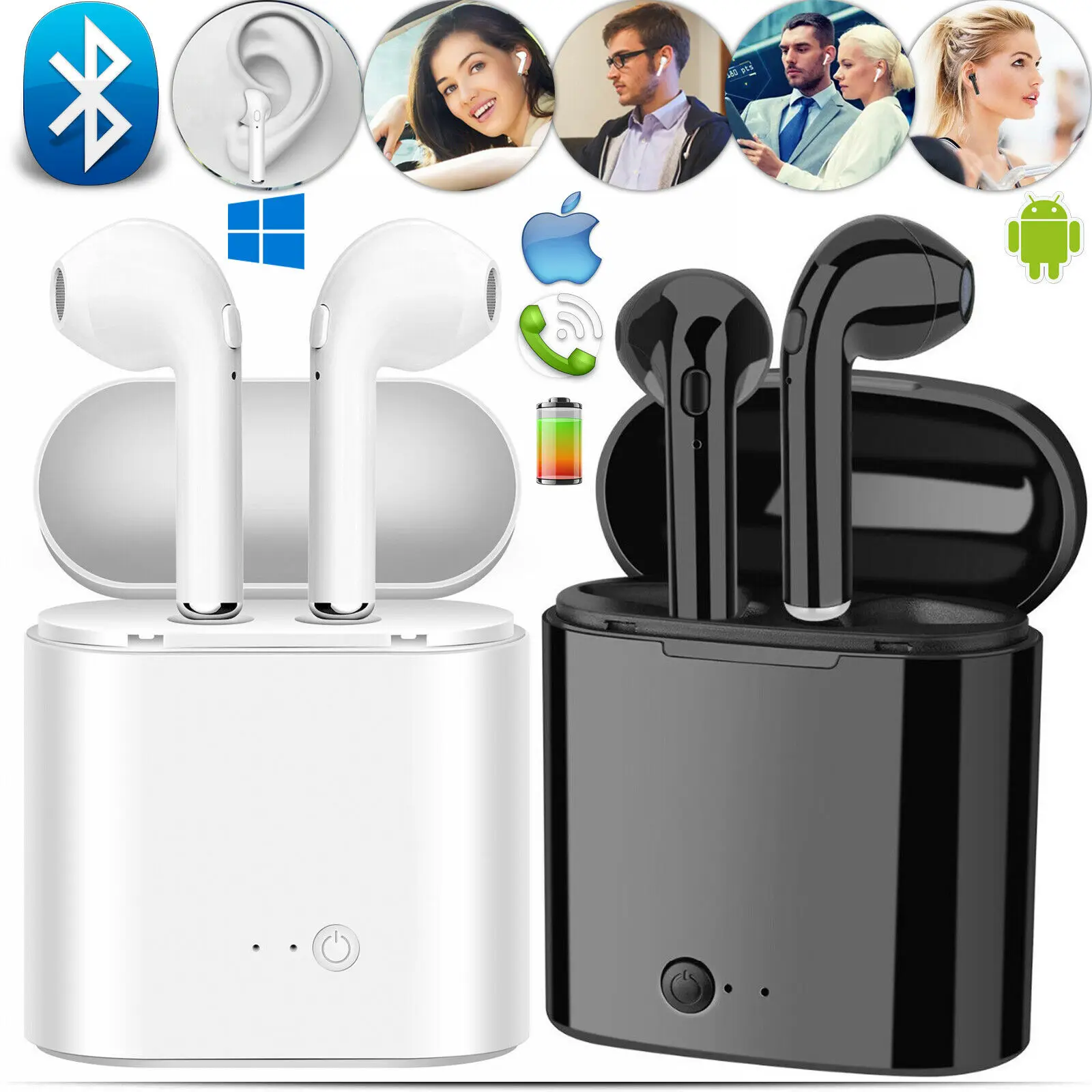 I7s tws настоящие беспроводные наушники Bluetooth гарнитура Hands free стерео с микрофоном