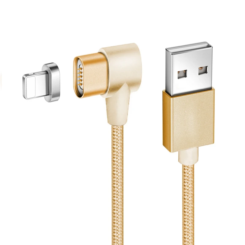 Golden Sindvor usb type C Магнитный зарядный кабель для передачи данных для huawei Honor 8 мобильный телефон l-тип нейлоновая оплетка Магнитный кабель магнит type-C - Тип штекера: Golden
