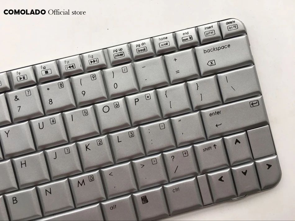Английская клавиатура для ноутбука HP TX1000 TX2000 TX2100 TX2500 TX2010 TX2017 TX2005 Серебряная US Layout