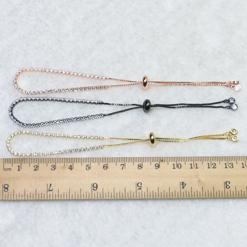 10 шт. Модный Ювелирный Браслет циркониевый браслет-цепочка разноцветная