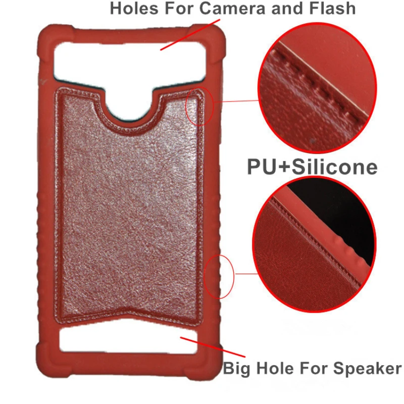 Мода Универсальный Мягкий чехол Кремния + PU Case Задняя Крышка Для Landvo V2/V3G/V9/V11/V80/V801