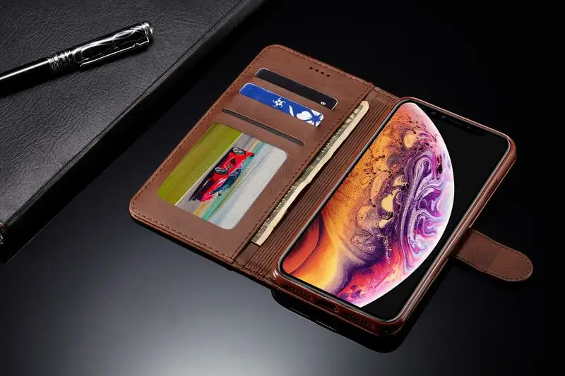 Чехол для iphone 6S 6 8 7 Plus, чехол для iphone XS Max XR X, роскошный Магнитный Флип-кошелек, кожаный чехол для телефона Apple 7plus