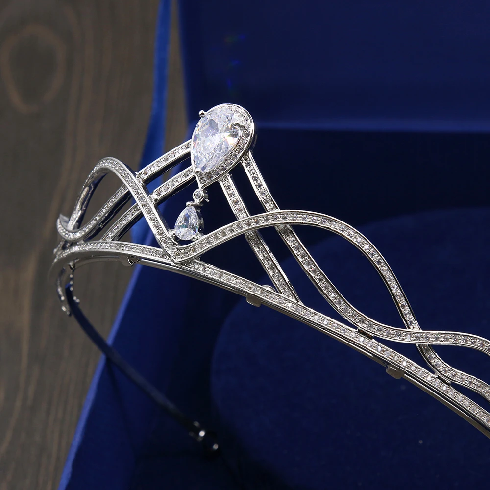 AAA прозрачный кубический цирконий Груша огранка CZ камень Halo крошечный Циркон