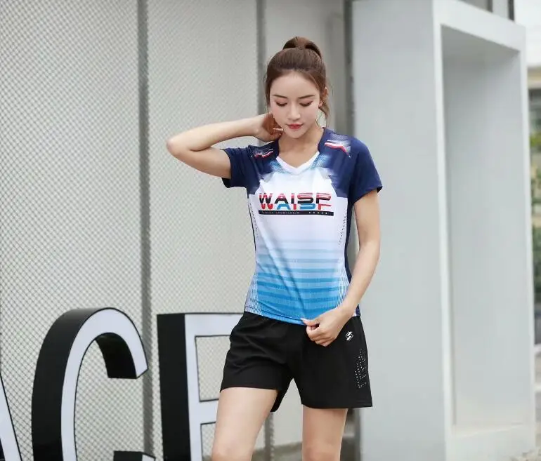 2019 рубашки для бадминтона быстросохнущие дышащие мужские/женские