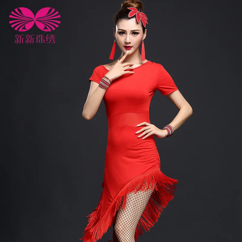 2017 платье для латинских танцев ограниченное по времени женщин акриловое Танго