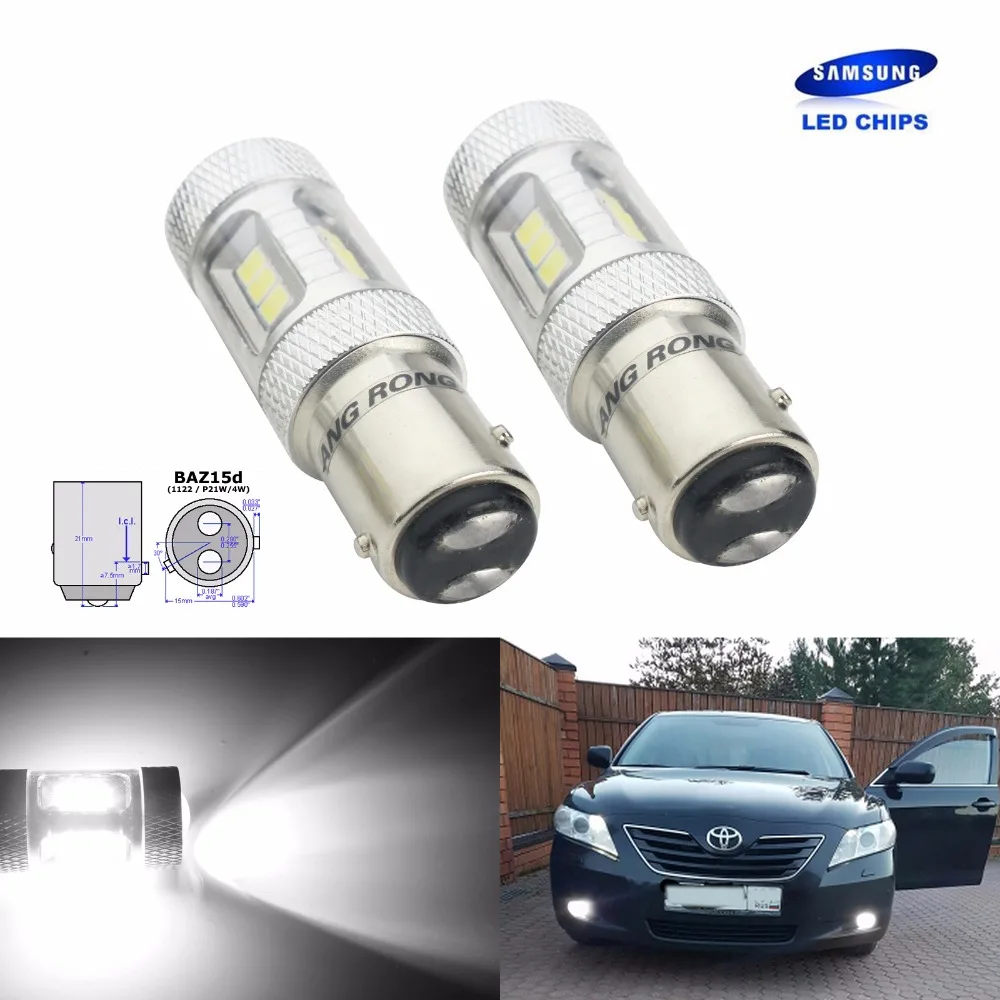 Angrong 2x566 P21/4 W BAZ15d 7225 SAMSUNG 15 Вт светодиодный бортовой светильник хвост стопор обратного светильник DRL(CA313