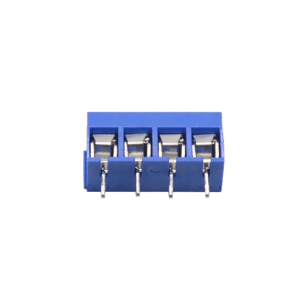 4P Blue 5/10 шт./партия KF301-5.0-2P KF301-3P KF301-4P шаг 5,0 мм прямой контакт Американская классификация проводов 2р 3P 4P винт клеммный блок печатных плат разъем - Цвет: 4P Blue