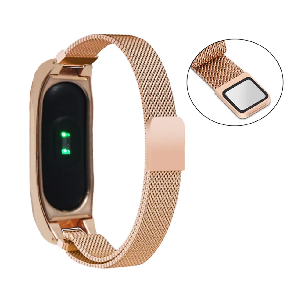 Mi lanese Смарт Браслет для xiaomi mi band 2 нержавеющая сталь замена запястье ремешок