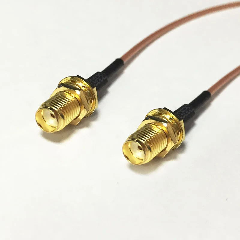 

New SMA Female Jack nut Switch SMA Female nut pigtail cable RG178 Wholesale 15CM 6" for WIFI Adapter