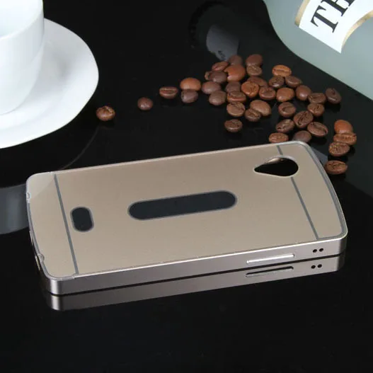 Двойной гибридный металлический алюминиевый бампер + задняя крышка Nexus 5 чехлы