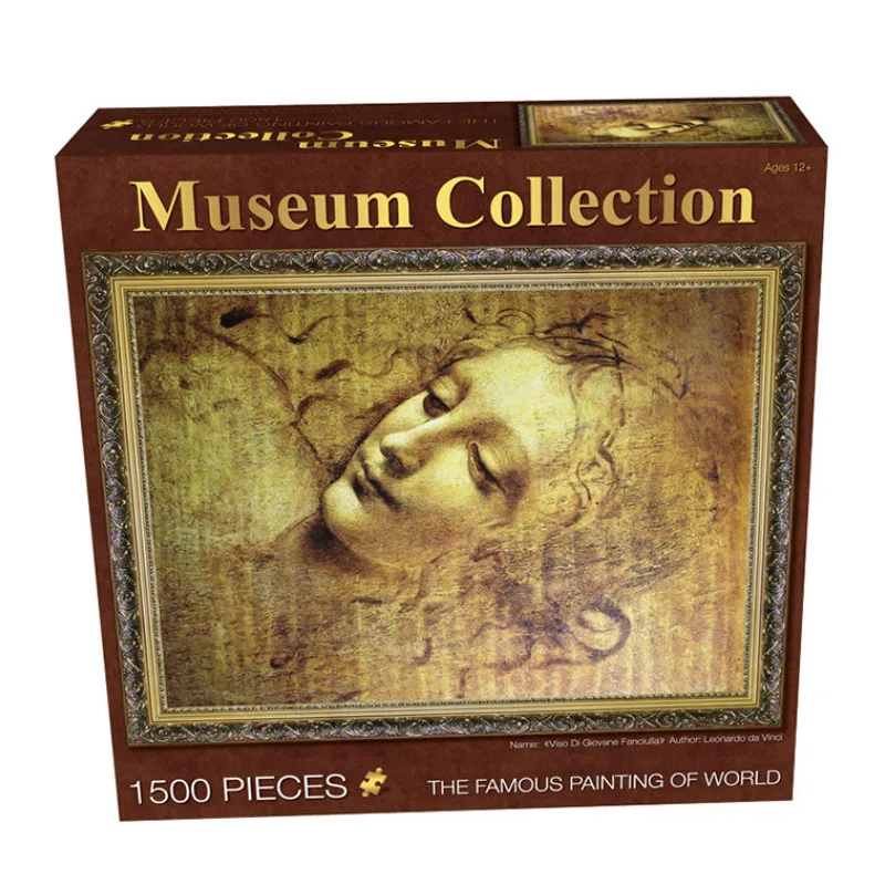 Игрушка-пазл Viso Di Giovane Fanciulla от Orlando leonardo Da Vinci 3D деревянные бумажные пазлы 1500 шт. |