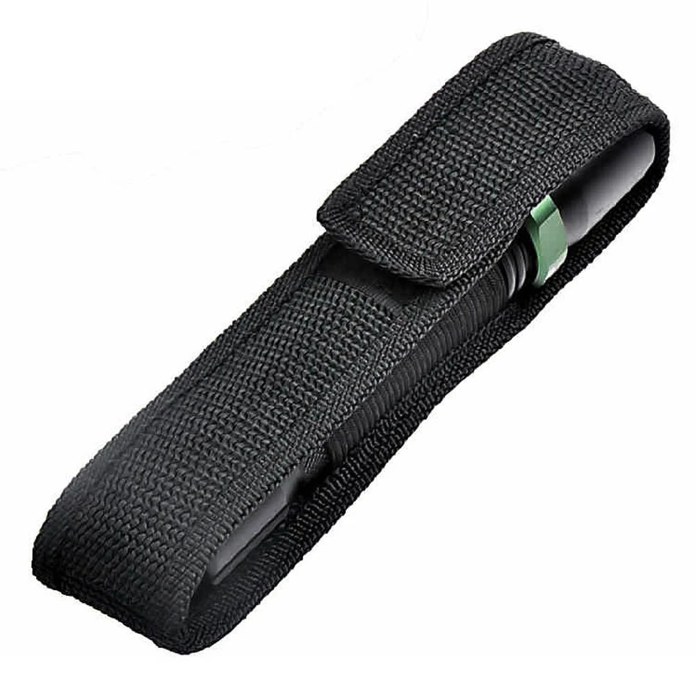 

Durable Nylon Flashlight Holster Clip-On Torch Light Holder Belt Pouch Case
