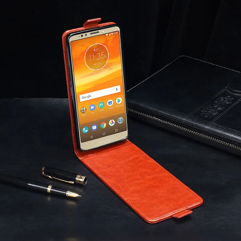 Чехол для Moto E5 Plus 5 99 дюйма роскошный флип-чехол из искусственной кожи Motorola