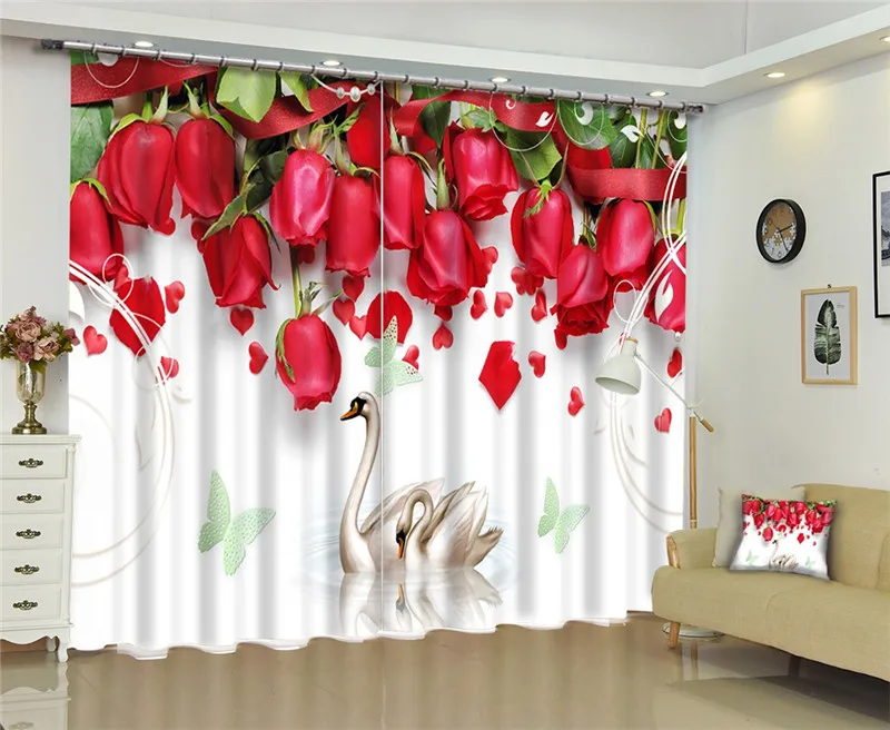 

Luxury 3D Curtains Drapes for Living Room Office Hotel Home Wall Tapestry Can be Customed