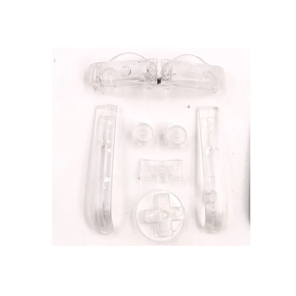 Бесцветный Plastic For GBA Buttons A B L R Button D-Pad For Nintendo Game boy Advance - Цвет: Бесцветный