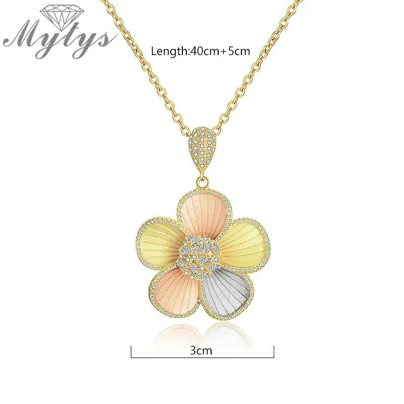 Mytys Для женщин высокое качество Parure Bijoux Femme Италия 750 Rose цвета: золотистый