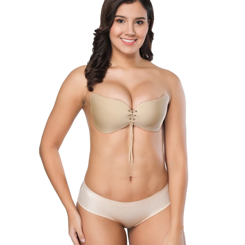 Fly бюстгальтер женский невидимый супер пуш-ап бесшовный самоклеющийся липкий