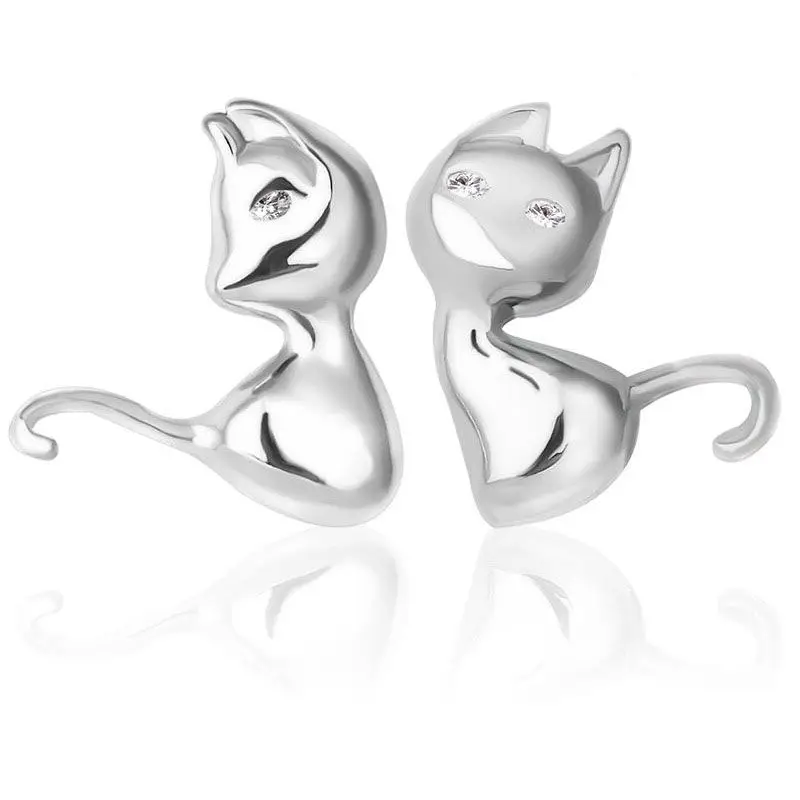 Женские серьги-гвоздики в вечерние кошек | Украшения и аксессуары