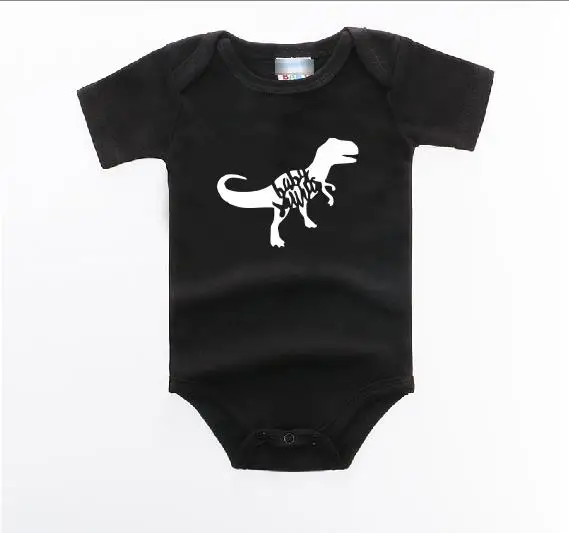 Футболка для мамы, папы и ребенка с рисунком Падди, Saurus, Mamasaurus, Papasaurus, Babysaurus, футболка, семейный топ с динозавром, детский душ - Цвет: black t BABY BABY