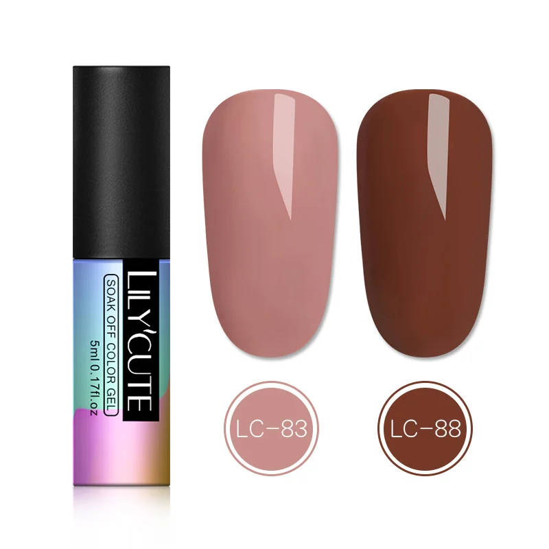Pattern 15 2pc LILYCUTE Блестящий Гель-лак 5 мл стойкий Полупостоянный Маникюр Vernis для ногтей Гель-лак для ногтей - Цвет: Pattern 15 2pc