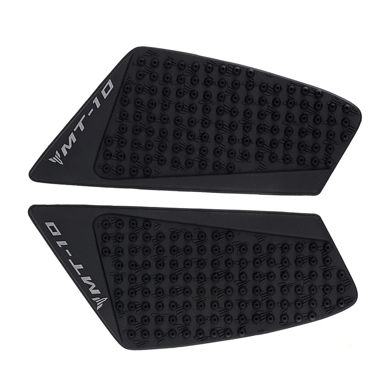 

New Motorcycle Stickers Black Tank Traction Pad Side Gas Knee Grip Protector For Yamaha MT10 2016-2017