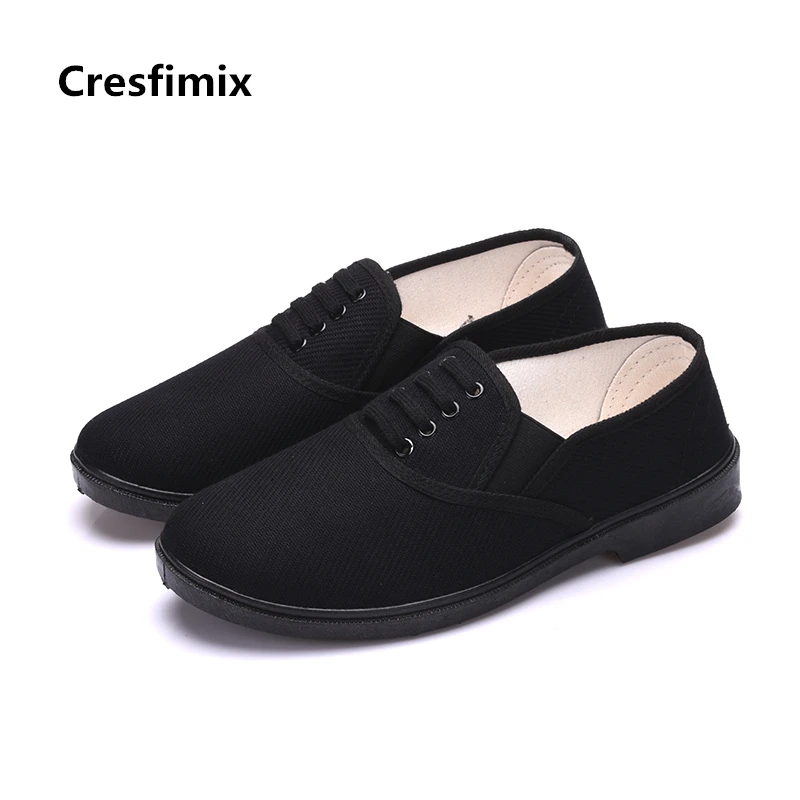 Cresfimix zapatos hombre мужские модные удобные Черные слипоны стильные рабочие туфли