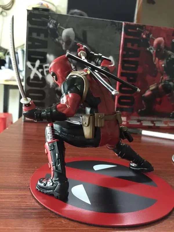 1 шт. X men Deadpool ПВХ 16 см фигурку игрушки ARTFX + Дэдпул Super Heroes Модель Дети Рождество