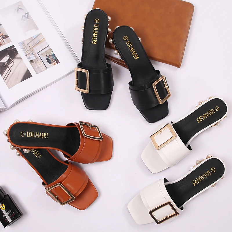 3 цвета женские перламутровые вьетнамки на низком каблуке танкетке с бисером