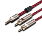 Аудиокабель 3,5 мм с Mini Jack на Dual RCA Phono для ТВ, DVD, динамика, сабвуфера, кабель 18 дюйма на 2 RCA, аудиофил, 10 м, 12 м, 15 м