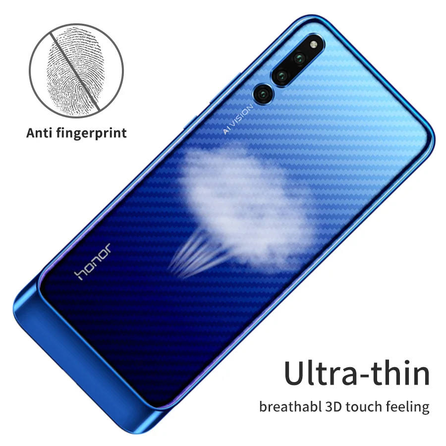 KLOVRRD Soft Back Full Cover Screen Protector for Huawei Magic 2 Y9 2019 P Smart Y7 Prime Carbon Fiber Protective Film Sticker | Мобильные