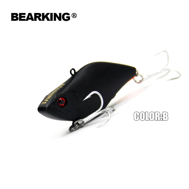 Bearking 5 шт./лот только для продвижения,! Качество А+ рыболовные приманки, 70 мм/13,8 г vib, 5 различных цветов каждой партии