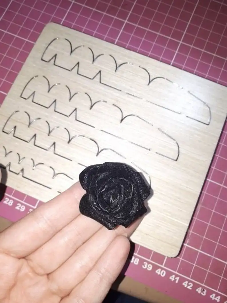 4 шт./компл. скрученный цветок розы высечки новая деревянная форма режущие штампы