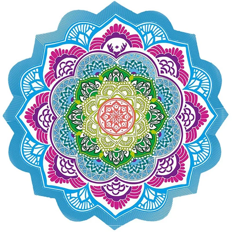 Yoga mat/beach towel/picnic cushion Tassel Carpet Tapete Doormat Tapestry Indian Mandala Blankets Camping Mattress | Дом и сад
