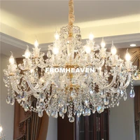 free shipping crystal chandelier living room k9 crystal chandelier clear hanging lights fixture wedding decoration pendant lamp