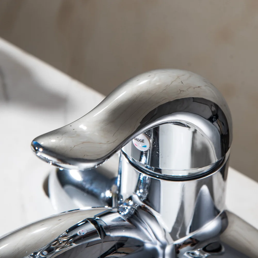 Смеситель для раковины с 2 отверстиями смеситель горячей и холодной стойкой