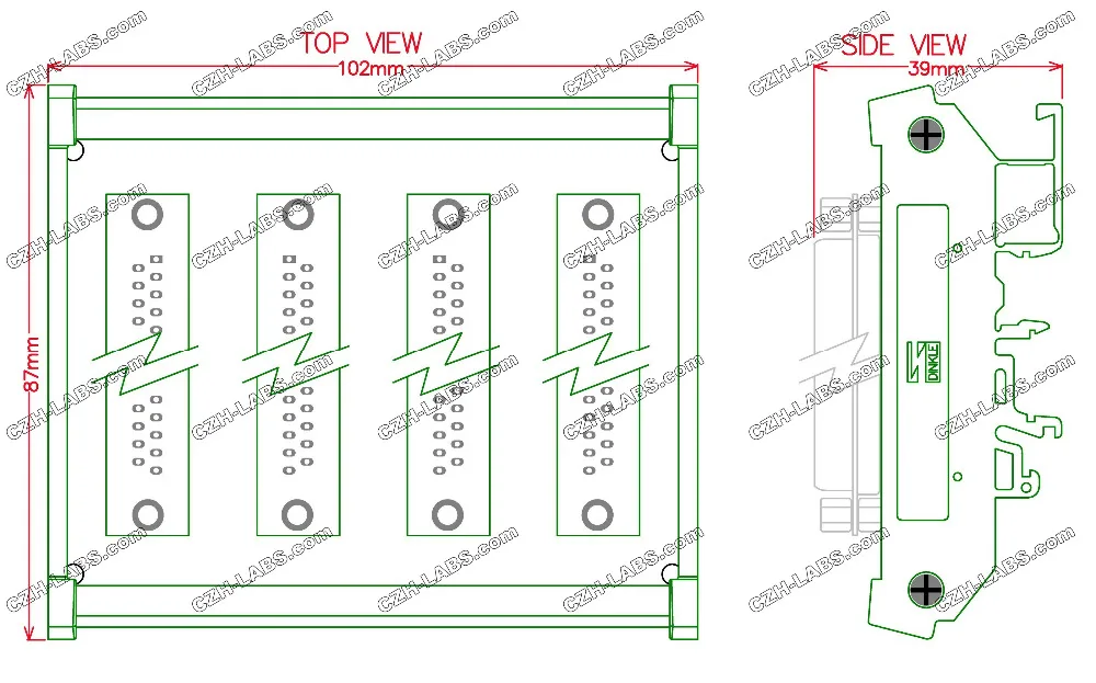 Электроника-салон DIN рейка крепление DB15 1 Мужской 3 Женский Buss доска DB-15 Busboard D-Sub