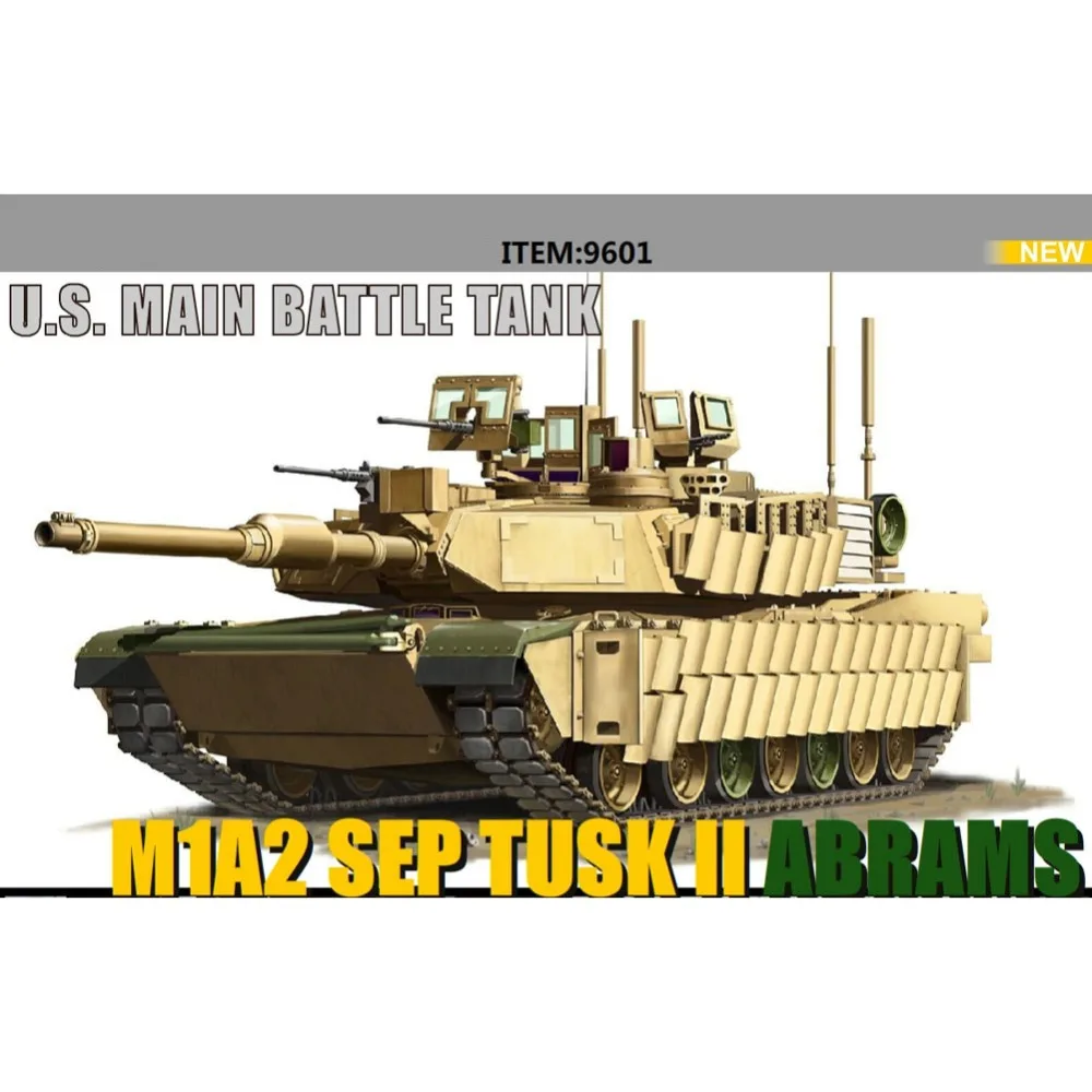 OHS Тигр модель 9601 1/72 США M1A2 Tusk II Abrams Основной боевой танк AFV сборочные модели