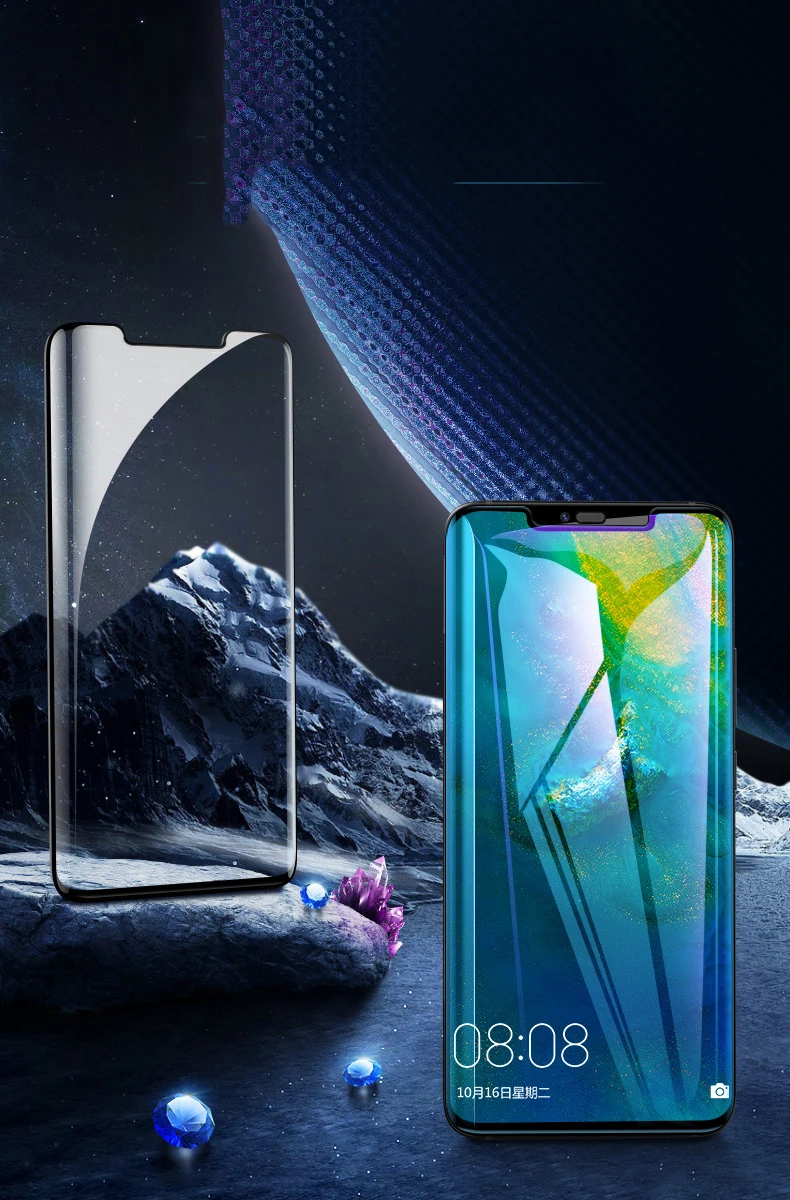 Полное покрытие для huawei mate 20/mate 20 Pro ультратонкий 9H закаленное изогнутое стекло защитная пленка HD на mate 20