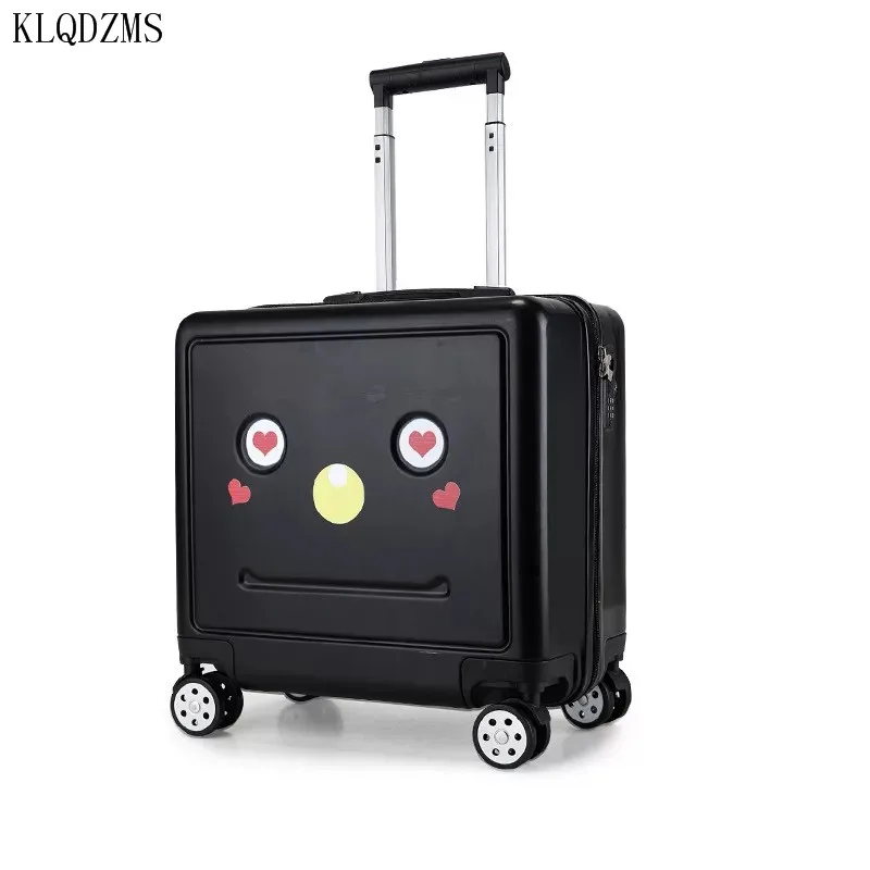 KLQDZMS Cartoon Travel Trolley Bags Suitcase For Kids Children ABS＋PC rolling luggage spinner trolley bags on wheels