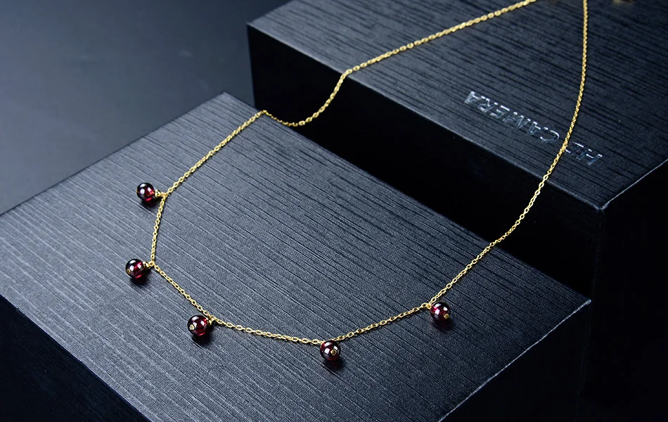 ORSA JEWELS Подлинная 925 Леди камень авантюрин кулон ожерелье 18 к золотая цепочка аксессуары ожерелье Модные ювелирные изделия SN149-R