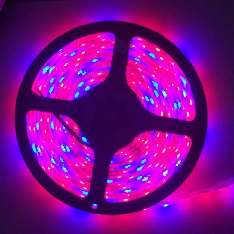 Светодиодная лента Водонепроницаемая RGB SMD5050 60 светодиодов/м лампа для роста