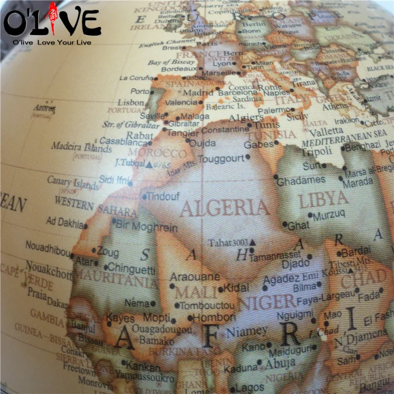 Деревянный Глобусы Terrestre Ретро Винтаж украшения дома стол игрушечный мир