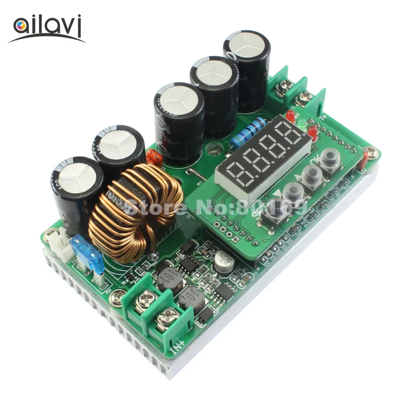 DC-DC 400W/600W Adjustable Step-up Converter Constant Current Power Supply Display Voltage /Current/ Capacity Boost Module - купить по