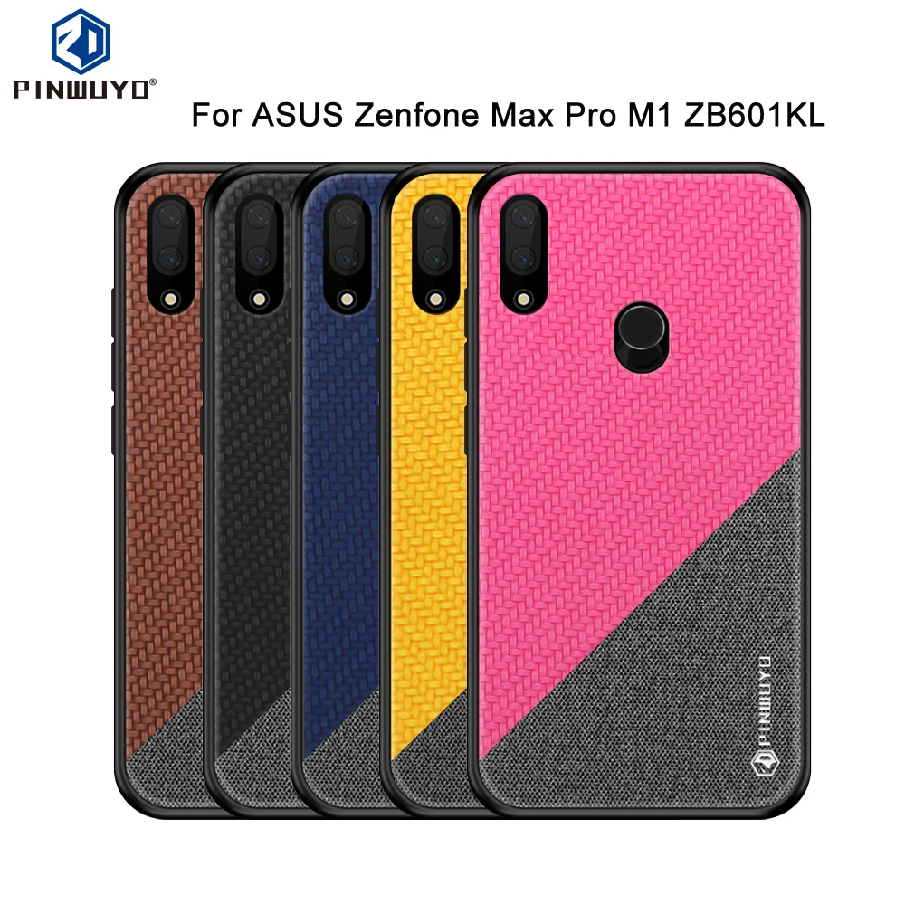 PINWUYO для ASUS Zenfone Max Pro M1 ZB601KL Чехол Жесткий ПК+ Ткань задняя крышка чехол s для ASUS ZB601KL полный защитный чехол для телефона