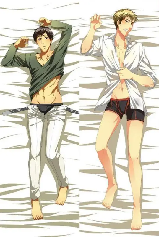 Обновление Аниме Shingeki no Kyojin атака на Титанов Eren Jaeger Ackerman Levi Ymir Подушка «Dakimakura» чехол обнимающий тело наволочка