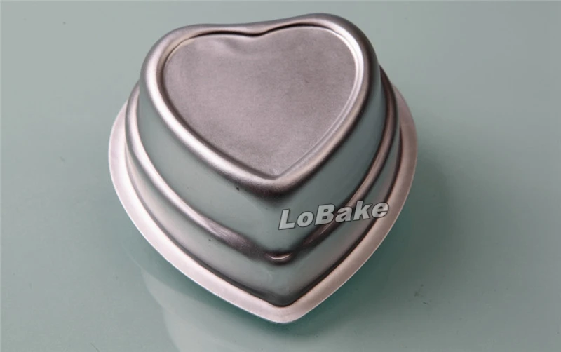 (5pcs/lot) two-layer double hearts shape anodising aluminium alloy mousse cake mould cheese yogurt cakes decoration supplies | Дом и сад
